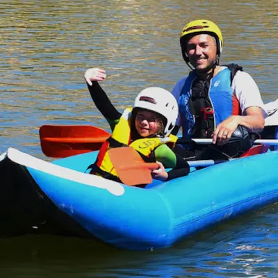 Descenso en kayak o canoraft en el río Genil en Cuevas Bajas