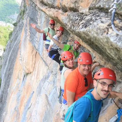 Vía Ferrata Sorrosal (Experto) + Vía Ferrata Escuacho (Intermedio)