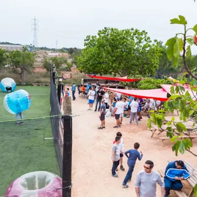 Fútbol burbuja en San Antonio de Benagéber