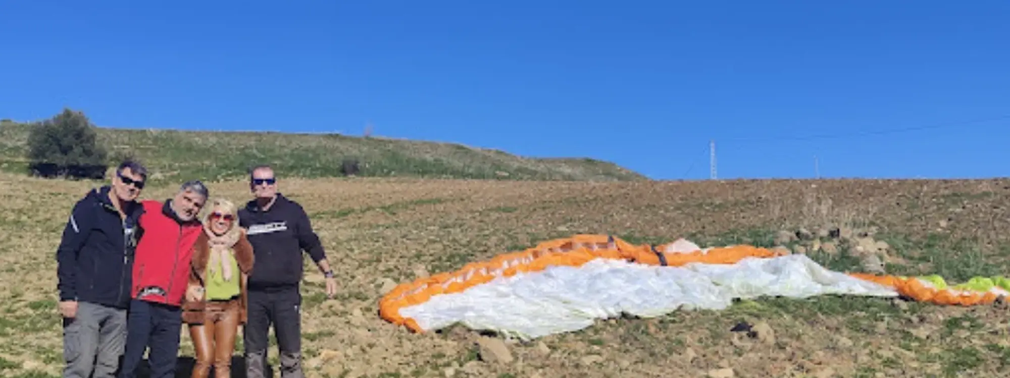 Bautismo de vuelo en parapente biplaza en Casarabonela