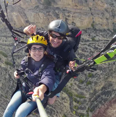 Bautismo de vuelo en parapente biplaza en Sierra Espuña