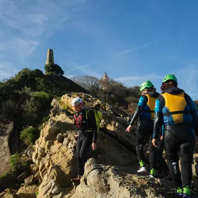 Coasteering en Hondarribia, Guipúzcoa