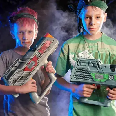 Laser Tag en el parque Akarlanda a 15 minutos de Bilbao, Vizcaya