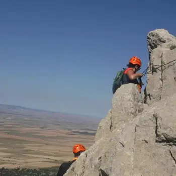 Vía ferrata Peña Palomera desde Torremocha del Jiloca, Teruel