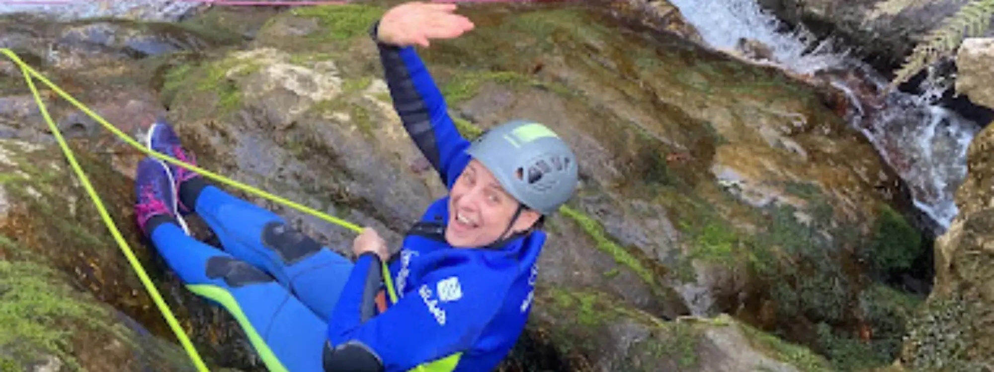 Barranquismo acuático en el barranco Carangas de nivel alto desde Arriondas, Asturias