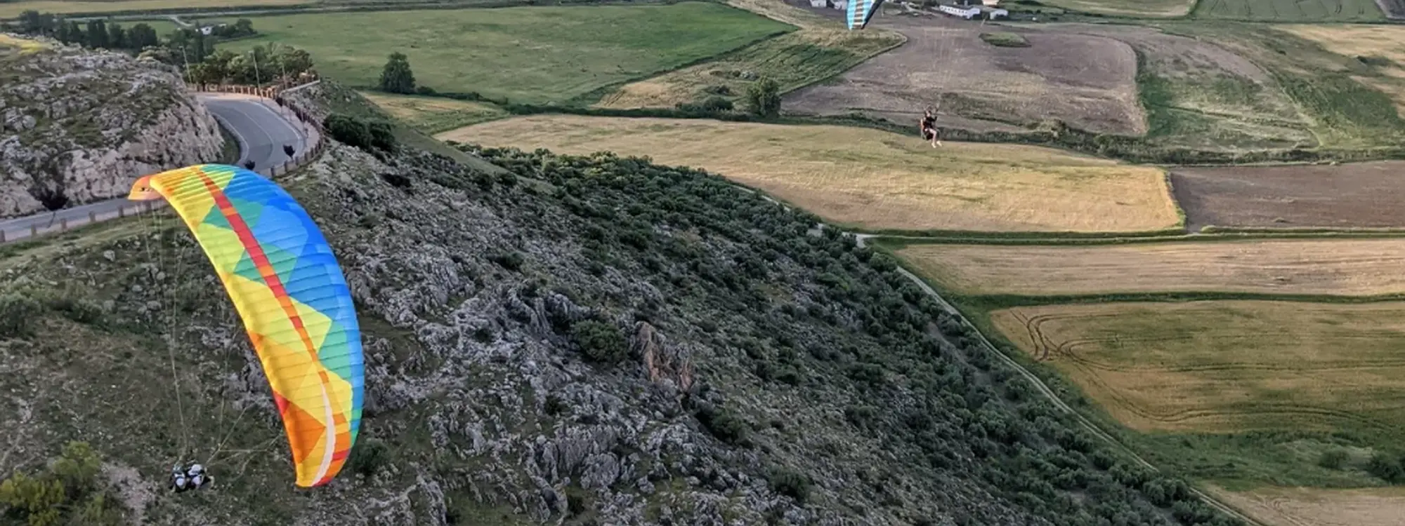 Vuelo en parapente de larga duración en Algodonales