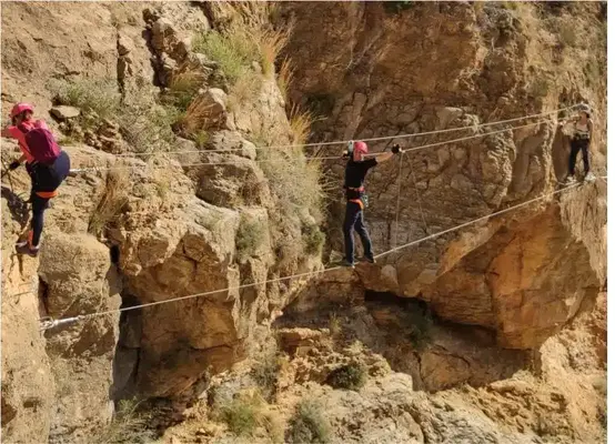 Curso de vía ferrata en Alicante (El Albir)