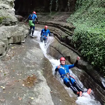 Barranco del Furco de nivel intermedio en el Valle de Broto